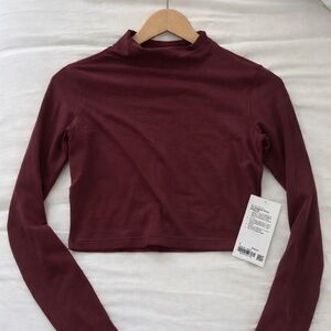 lululemon athletica Maroon Long Sleeve Top size 6